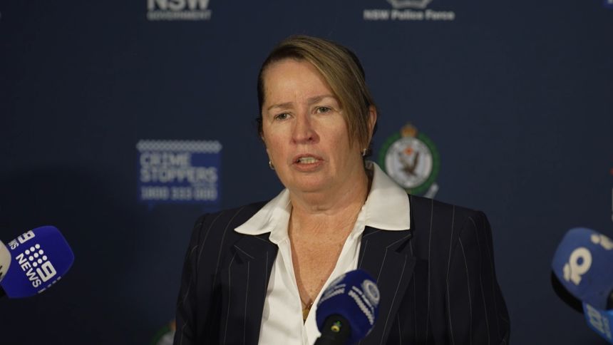NSW Police Supplementary Jane Doherty reveals details of four men charged with sharing satanic child abuse material on December 1, 2025.