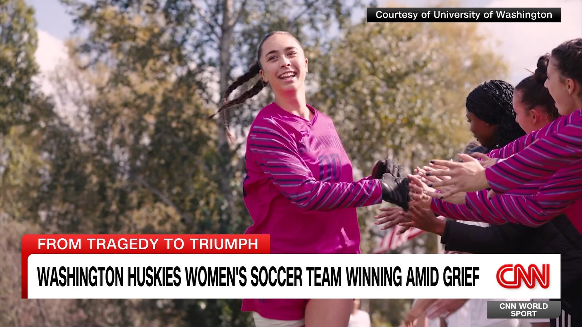 The Washington Huskies lost a teammate and a friend to cancer. Inspired by her memory, they won a championship 3 days later