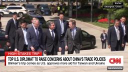 <p>U.S. Secretary of State Antony Blinken is in Beijing to discuss U.S.-China trade policy, as CNN's Kylie Atwood reports. </p>