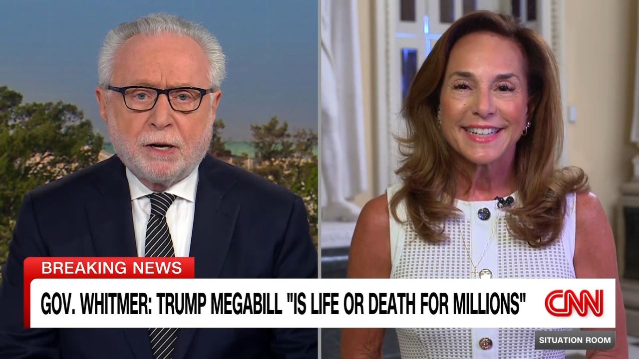 <p>House GOP Conference Chair Lisa McClain tells CNN's Wolf Blitzer and Pamela Brown why she says President Trump isn't breaking a pledge to leave Medicaid untouched despite cuts to the program in his massive policy bill and responds to criticism from her state's Governor Gretchen Whitmer. </p>