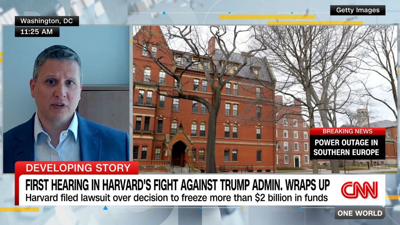 

<p> CNNS Zain Asher and Bianna Golodryga talk to Jon Fansmith, the Senior Vice President for government relationships and national commitment to the American Council on Education, about the Harvard and the Trump government, which are now on trial. </p>
<p>“Class =” Image__Dam-IMAGE__DAM-IMG- Loading “Onload =” This.Classlist.Remove ('Image__Dam-img—Loading') “Oneror =” Imeloaderror (this) “Height =” 1080 “Width =” 1920 “/></picture>
    </div>
</div></div>
</p></div>
</div>
<div class=