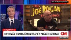 <p>Podcaster Joe Rogan made comments about California Gov. Gavin Newsom. CNN's Elex Michaelson asked Newsom about it. </p>