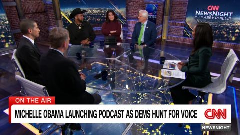 <p>As Democrats try to find a clear messaging strategy, they could turn their hopes to a new podcast from Michelle Obama and her brother Craig Robinson, called “IMO with Michelle Obama & Craig Robinson.” Van Lathan says the former first lady has to talk politics, but Scott Jennings says her influence is overrated.</p>