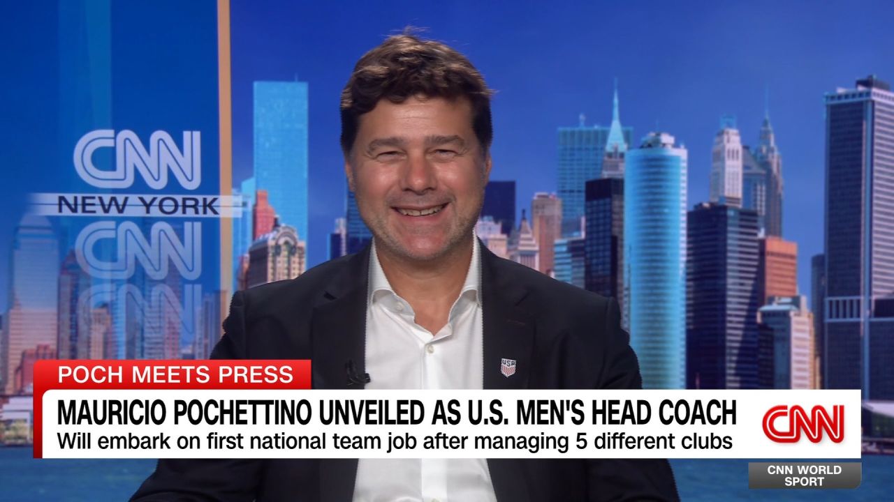 <p>Mauricio Pochettino, newly named head coach of the United States men's national soccer team, speaks with CNN's Don Riddell. </p>