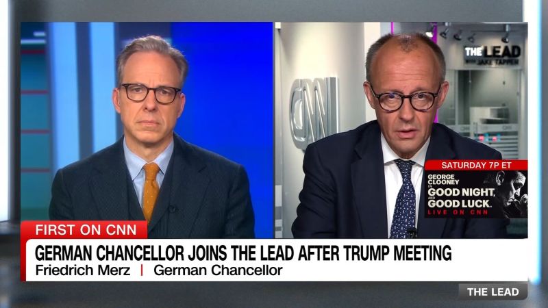 German Chancellor joins Jake Tapper after Trump WH meeting