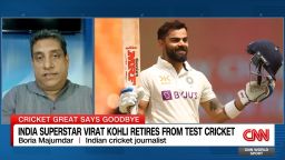 <p>CNN World Sport's Amanda Davies discusses Kohli's retirement with Indian cricket journalist Boria Majumdar.</p>