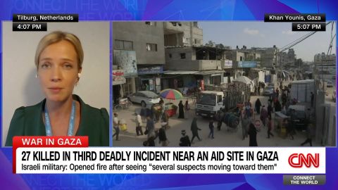 <p>"It is just absolutely unethical. It's unsafe. It is increasing inequalities because only those who are strongest can come." UNICEF's Gaza spokesperson reacts to the series of deadly shootings in southern Gaza as Palestinians seek aid from a controversial group backed by the U.S. and Israel. She says humanitarian groups like hers are embedded within the community and can more safely serve Palestinians. </p>