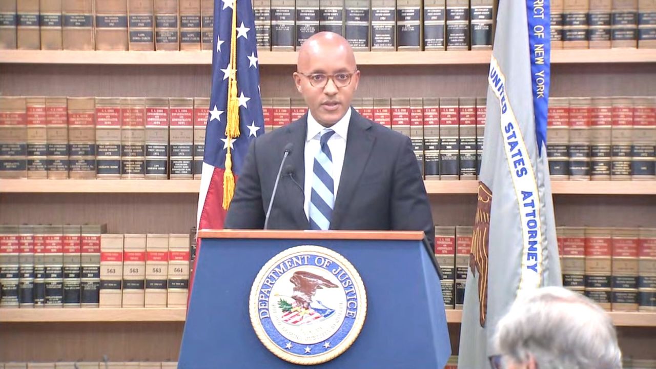 <p>US attorney for the Southern District of New York Damian Williams spoke to the press after the indictment against New York Mayor Eric Adams on corruption charges, calling it a "grave breach of the public's trust."</p>