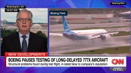 <p>The launch of Boeing’s long-delayed 777X aircraft has encountered another problem, forcing the company to pause testing and dealing yet another blow to Boeing's reputation. CNN’s Tom Foreman reports.</p>