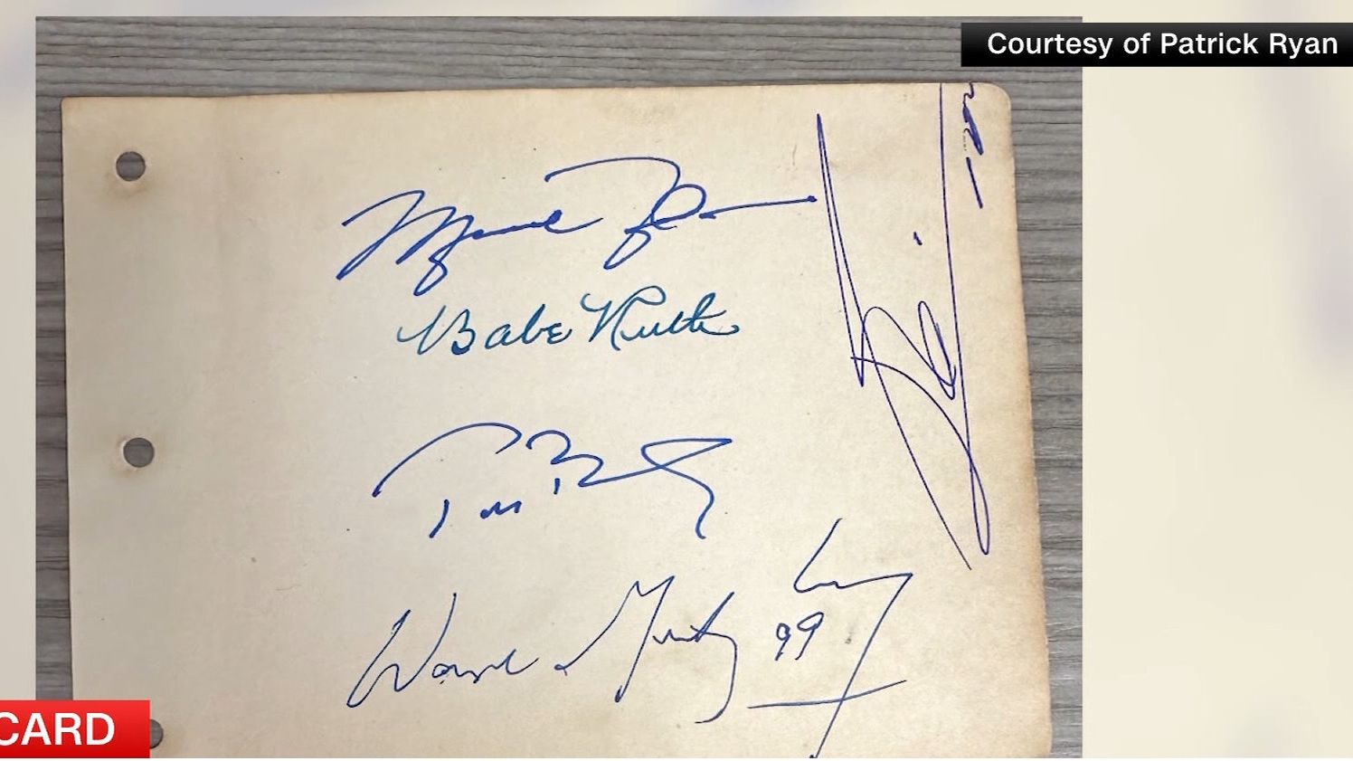 <p>CNN Sports' Andy Scholes speaks with a sports memorabilia collector who compilated one of the most unique autograph pieces that exists today with Babe Ruth, Tom Brady, Michael Jordan, Wayne Gretzky, and Lionel Messi having all signed the same page.</p>