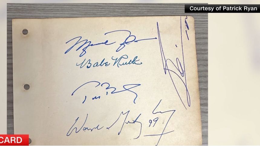 <p>CNN Sports' Andy Scholes speaks with a sports memorabilia collector who compilated one of the most unique autograph pieces that exists today with Babe Ruth, Tom Brady, Michael Jordan, Wayne Gretzky, and Lionel Messi having all signed the same page.</p>