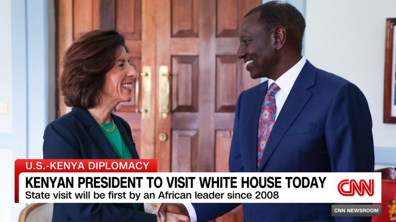 <p>U.S. President Joe Biden welcomes Kenyan President William Ruto to the White House. CNN's Larry Madowo reports, the U.S. is trying to show it is a better partner for African countries than Russia or China.</p>