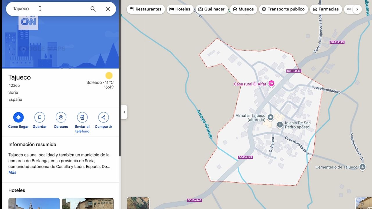 <p>Imágenes de Google Maps ayudaron en la investigación sobre el hallazgo de un torso humano en Soria, España. Aunque las imágenes no pusieron en marcha el caso, fueron utilizadas por los investigadores para detectar un vehículo que presuntamente se utilizó en el crimen, según la Policía. Las autoridades investigan si el cuerpo desmembrado corresponde al de un hombre de origen cubano desaparecido en 2023, y ya hay dos detenidos por el caso.</p>