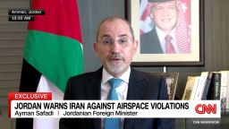 <p>In an exclusive interview with CNN's Becky Anderson, Jordanian Foreign Minister Ayman Safadi weighs in on the rising regional tensions following Iran's attack on Israel and reaffirms the need for de-escalation.</p>