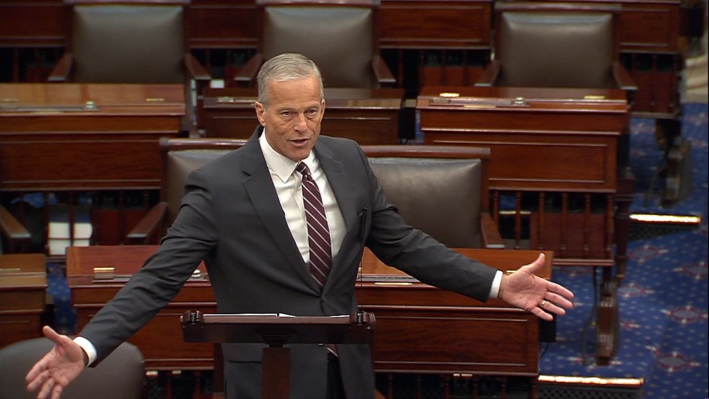<p>An irate​ Majority Leader John Thune erupted at Democratic Senator Ben Ray Luján on the Senate floor, with frustration continuing to mount amid the government shutdown.</p>