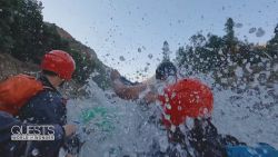 <p> A ride down the River Maipo, at the base of the Andes Mountains, is a splashing good time. </p>