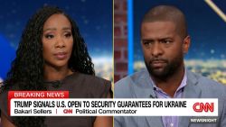 <p>President Donald Trump didn't rule out using US troops to help guarantee Ukraine's security while he hosted Ukrainian President Volodymyr Zelensky at the White House along with several European leaders. CNN political commentator Bakari Sellers criticized MAGA supporters who he says are ok with boots on the ground now, but would have been adamantly against it months ago.</p>