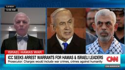 <p>CNN's Paula Newton speaks to Mark Ellis, Executive Director of the International Bar Association, about the International Criminal Court seeking arrest warrants for Hamas leaders and Israeli leaders over October 7th and the war in Gaza. </p>