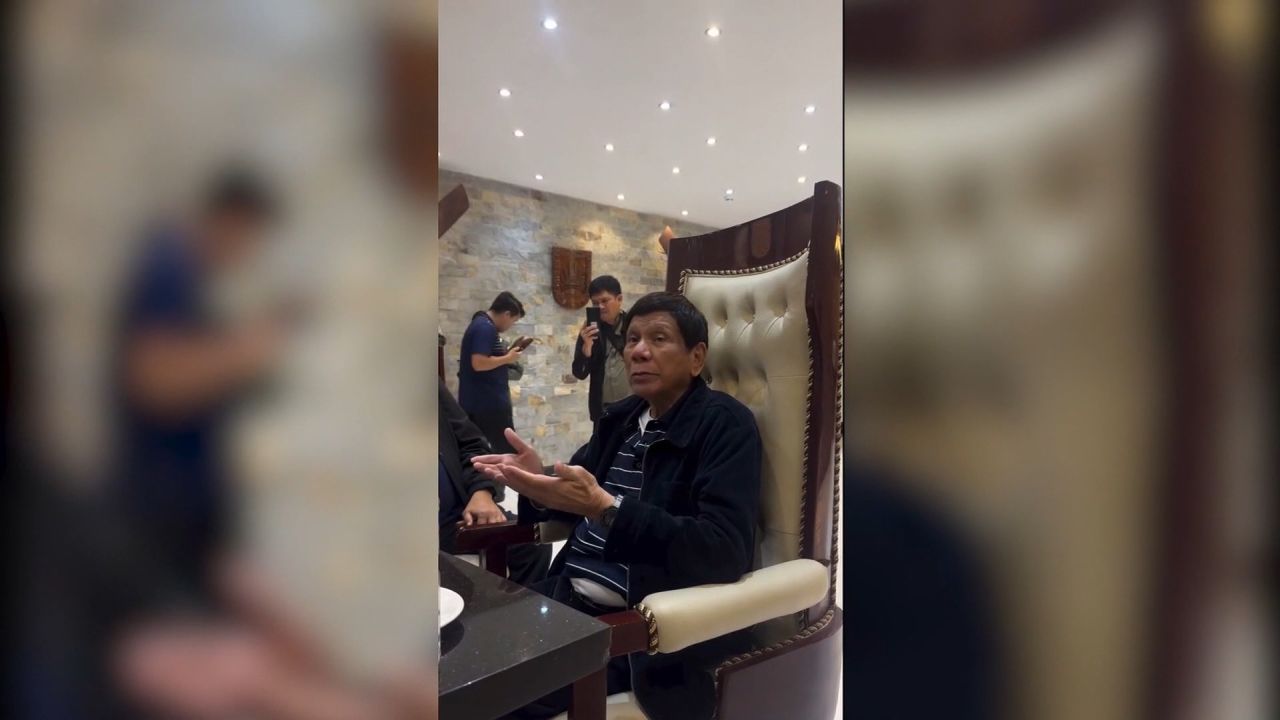 <p>In video posted by his daughter, Rodrigo Duterte questions his detainment. The former Philippine president was taken into custody on March 11 after the country's government said it received an International Criminal Court warrant for his arrest for alleged crimes against humanity.</p>