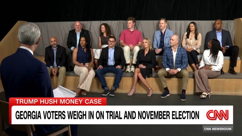 <p>CNN's Gary Tuchman speaks with a group of Georgia voters about Donald Trump's hush money trial and whether the verdict will influence how they vote in November. </p>