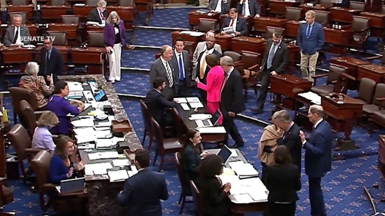 <p>A marathon voting session on President Donald Trump’s sweeping domestic policy bill has stretched into the morning after a weekend of negotiations and delays. Lawmakers continue to offer changes to Trump’s “big, beautiful bill” before a final vote.</p>