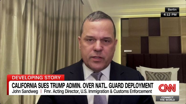 <p>Former Acting Director of I.C.E. John Sandweg explains how immigration tactics have changed under the Trump administration, leading to to the L.A. protests. When pressed by CNN's Becky Anderson, he acknowledges that past administrations let border politics get "out of hand."</p>