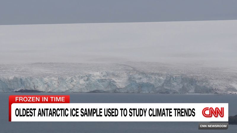Frozen in time: oldest Antarctic ice sample used to study climate trends