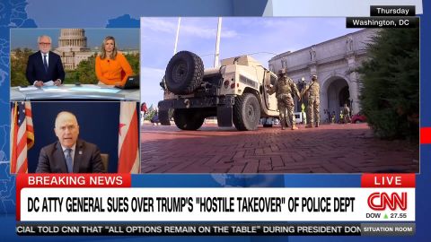 <p>DC Attorney General Brian Schwalb joined CNN's The Situation Room to discuss the latest pushback against the Trump administration's efforts to control DC policing, arguing the Home Rule Act does not give Trump the authority to carry out its attempts to remove or replace the chief of police.</p>