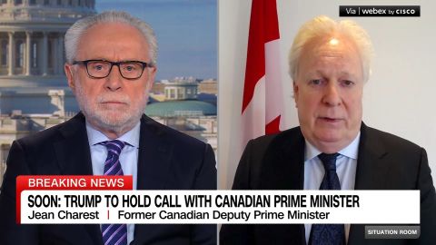 <p>Former premier of Quebec Jean Charest told CNN's Wolf Blitzer that Canada is having to "rethink its economy" as President Trump wages a trade war against the country, most recently announcing a 25% automobile tariff set to take effect April 2.</p>