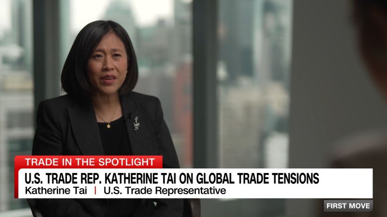 <p>U.S. Trade Representative Katherine Tai joins Julia Chatterley to discuss China's overproduction and how to level the playing field for American workers.</p>