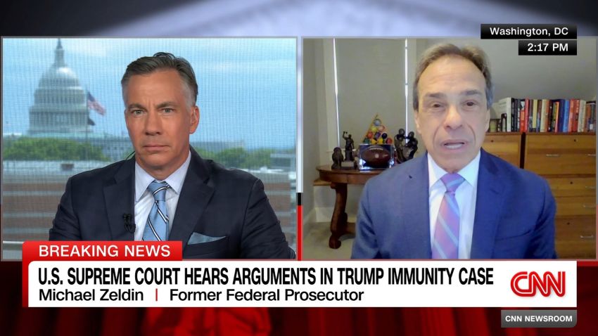 <p>Jim Sciutto speaks with former Federal Prosecutor Michael Zeldin about Former President Donald Trump's immunity claims.</p>