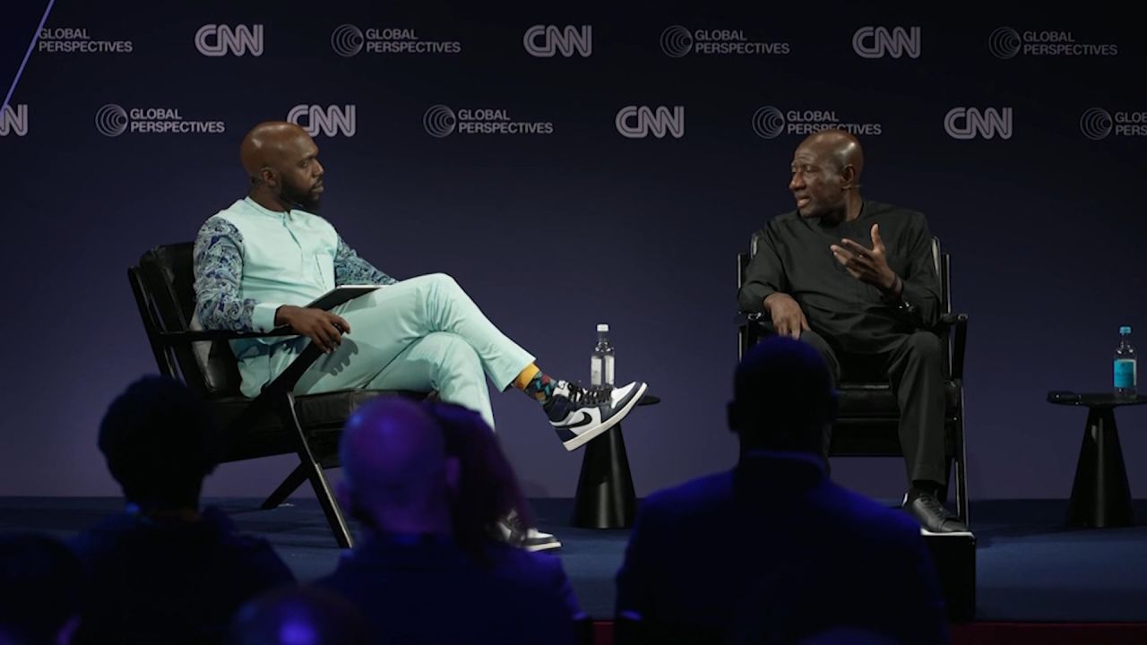 <p> Ebenezer Asante, senior vice president of markets for MTN Group, speaking at Global Perspectives on Africa.</p>