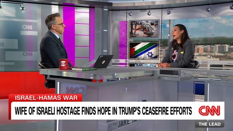 Wife of Israeli hostage says her daughter just wants to hug her dad
