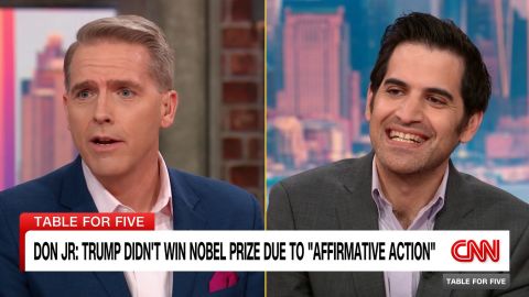 <p>﻿President Trump's desire for a Nobel Prize is no secret and he often blames politics as the reason he hasn't yet won. Donald Trump Jr claimed in an X post that President Obama won his because of "affirmative action"</p>