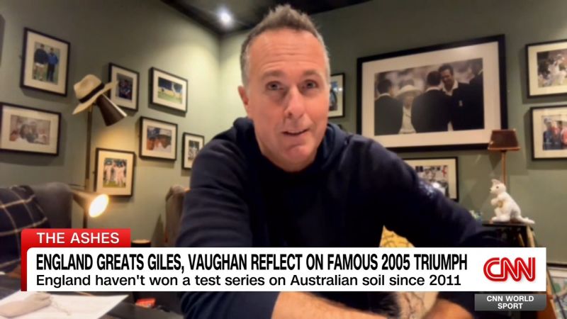 ภาพประกอบข่าว: England greats Giles, Vaughan reflect on famous 2005 Ashes triumph