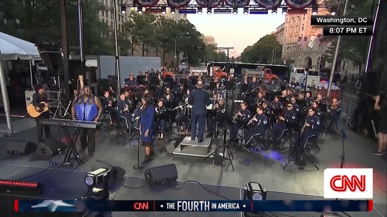 <p>The band performed with the US Air Force Band during the "Forth of July in the District" concert in Washington D.C.</p>