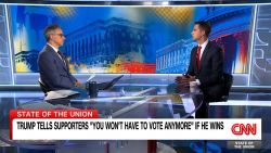 <p>On CNN’s State of the Union, Republican Sen. Tom Cotton downplays Trump’s comments that conservative Christians “won't have to vote anymore” if he wins again.</p>