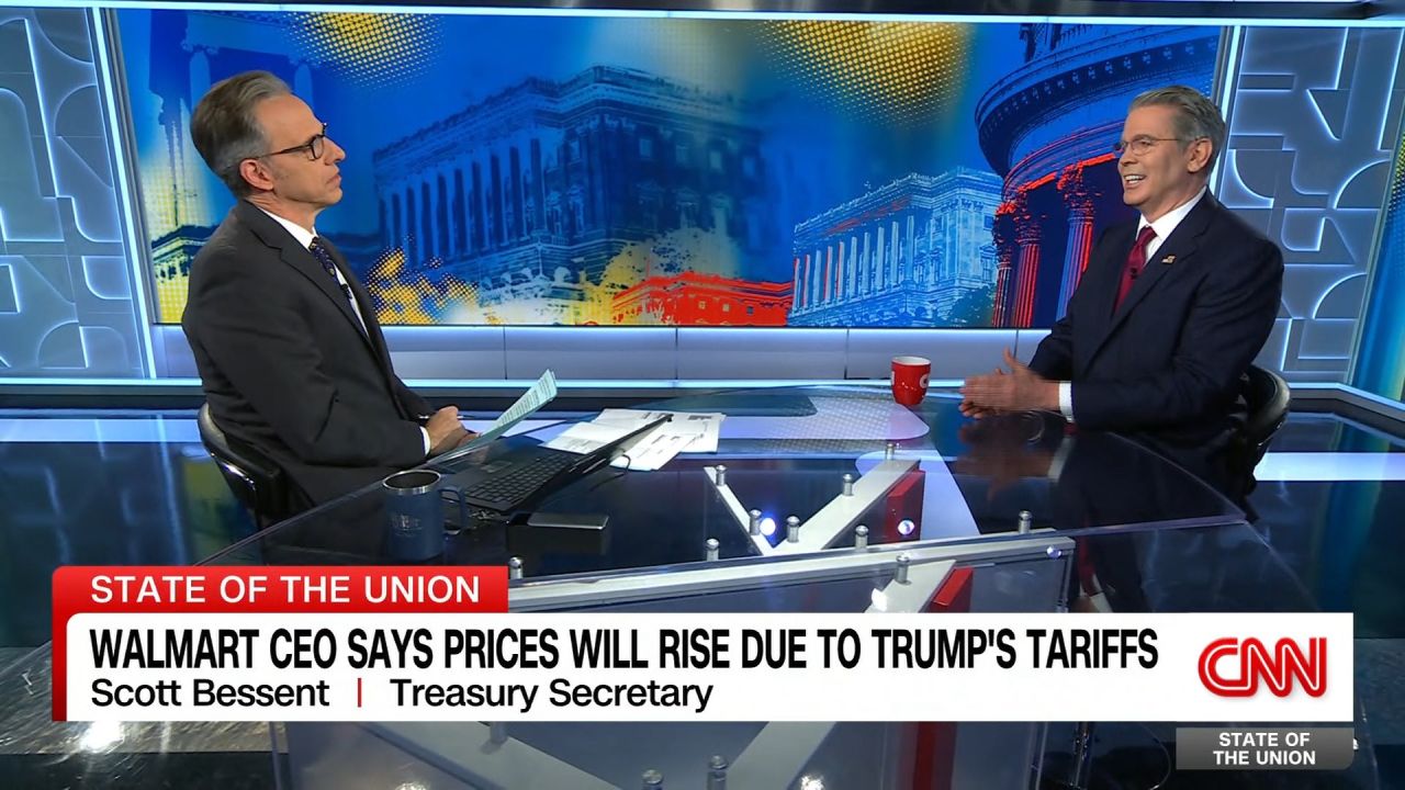 <p>Treasury Secretary Scott Bessent responds to Walmart’s CEO saying prices will rise for Americans because of Trump's tariffs.</p>