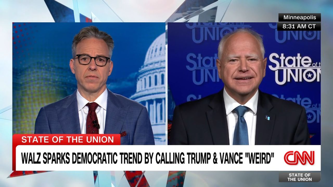 ‘you Were On The Wrong Side Of That Tapper Presses Walz For Downplaying Biden Age Concerns 6250