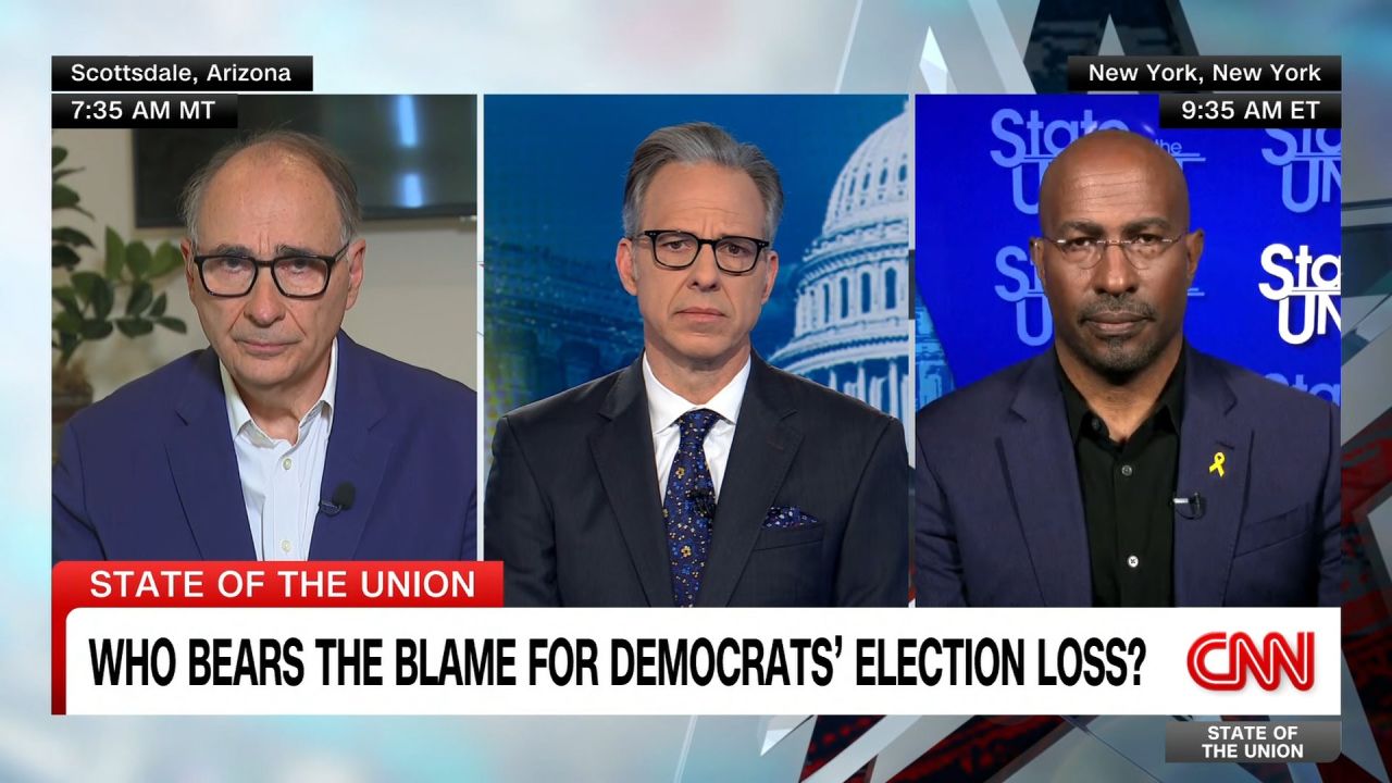 <p>Longtime Democratic strategists David Axelrod and Van Jones discuss who holds the blame for the party's disastrous election loss in 2024.</p>