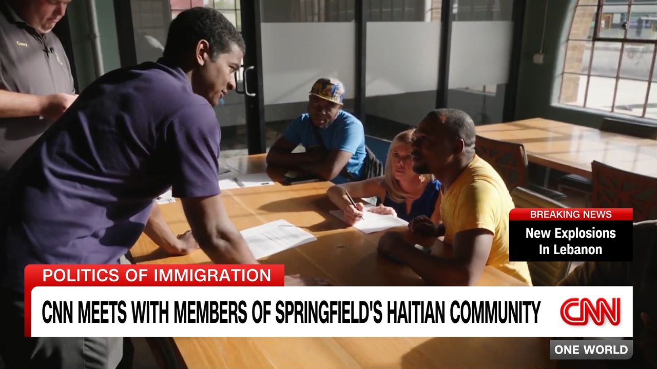 <p>Donald Trump and JD Vance have made false claims about Haitian immigrants in Springfield, Ohio. CNN's Omar Jimenez got reaction to those accusations from the town's Haitian community. </p>