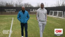 <p>Major League Soccer has seen an uptick of interest from players from around the world in recent years. One such star that is no stranger to the international spotlight is Congolese Christian Benteke. With 10 years in the English Premier League, and close to 50 international appearances for Belgium under his belt, he came to the U.S. to break some records but also, he says, on a personal quest for happiness, as he's been explaining to Larry Madowo for African Voices Playmakers.</p>