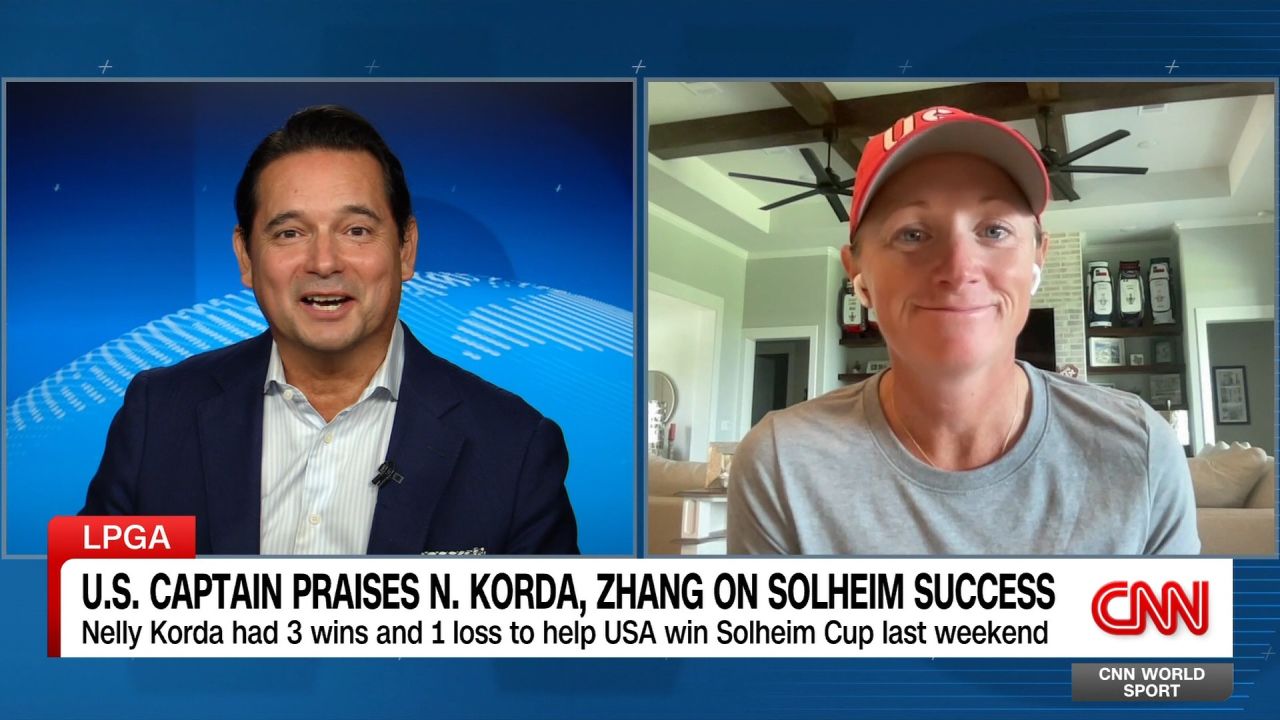 <p>For the first time in seven years, Team USA, led by super-stars like Nelly Korda and Rose Zang, secured victory over Team Europe at the Solheim Cup. World Sport's Patrick Snell spoke with Team USA captain Stacy Lewis, who spoke about how great both of those players are. </p>