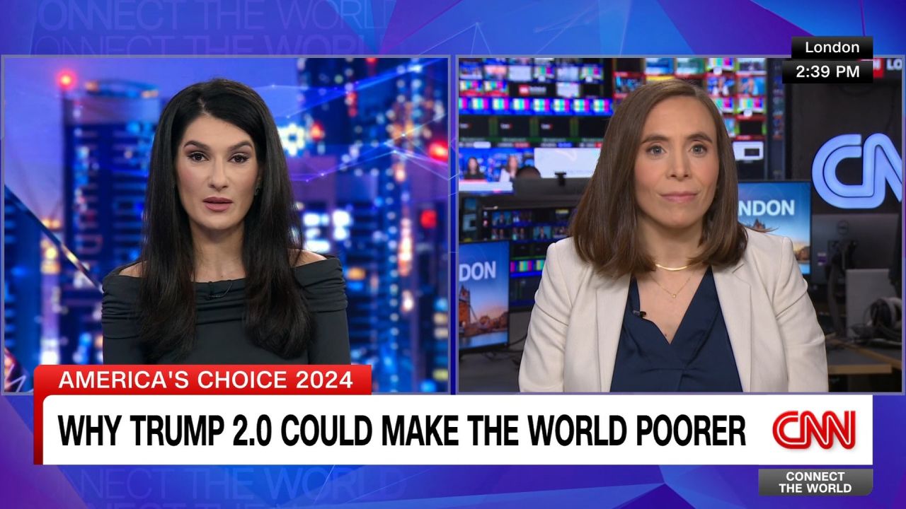 <p>Economic experts warn that Trump’s tariffs could harm the global economy welfare, potentially reducing global GDP by 7%. CNN's Hanna Ziady reports this could spark a worldwide trade war with retaliatory tariffs on American goods.</p>