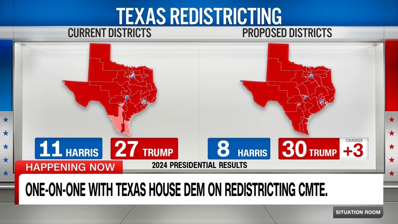 <p>State Rep. Jon Rosenthal, Vice Chair of the Texas Redistricting Cmte, speaks with CNN's Wolf Blitzer about Democrats' plan to fight back against GOP efforts to redraw the state's congressional districts. </p>