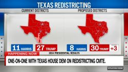 <p>State Rep. Jon Rosenthal, Vice Chair of the Texas Redistricting Cmte, speaks with CNN's Wolf Blitzer about Democrats' plan to fight back against GOP efforts to redraw the state's congressional districts. </p>