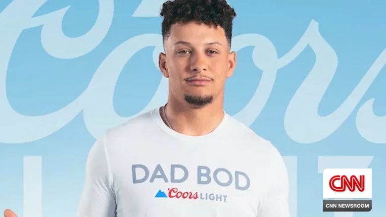 <p>Kansas City Chiefs quarterback Patrick Mahomes is embracing his "Dad Bod" by teaming up with Coors Light to sell t-shirts with proceeds going to his charity, while his teammate Travis Kelce signs a 2-year extension with the NFL.</p>