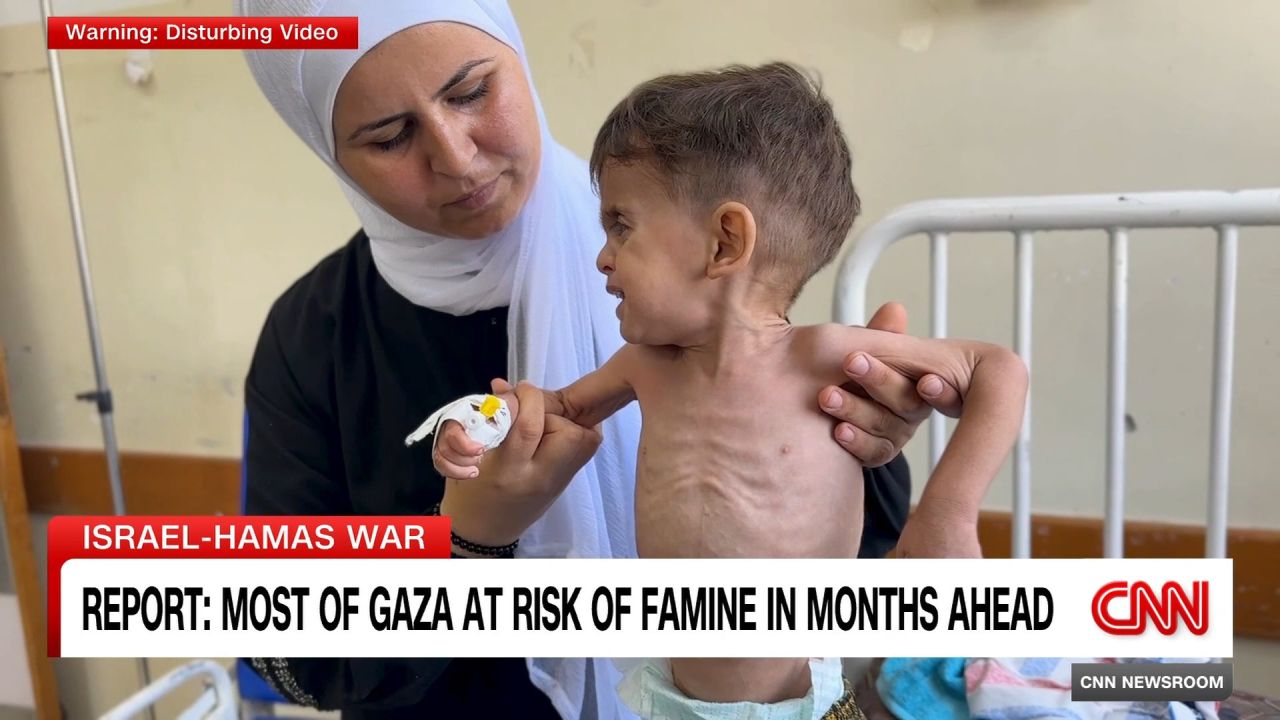 <p>New report warns that almost all of Gaza will face famine within the next three months. CNN's Paula Hancocks looks at the impact the lack of food is already having on the most vulnerable.</p>
