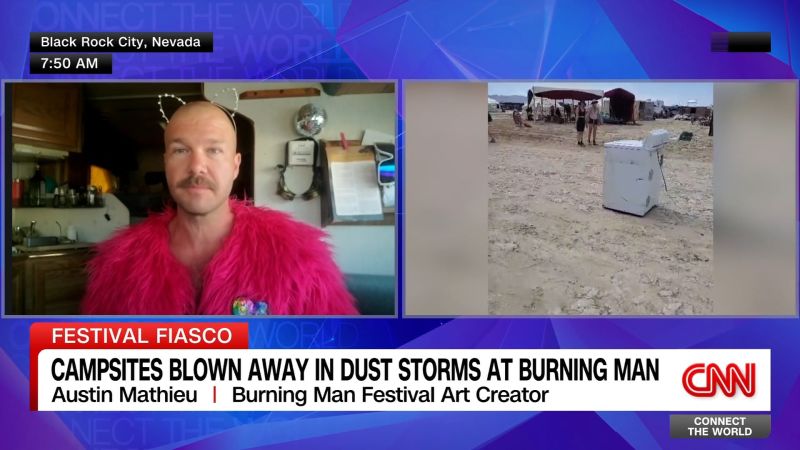 Burning Man festival hit with massive dust storm
