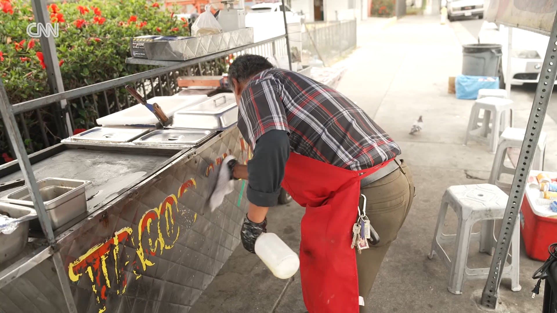<p>Immigration raids have spread fear in the streets of Los Angeles, with many stores closing and workers staying home. CNN's Veronica Miracle reports.</p>
